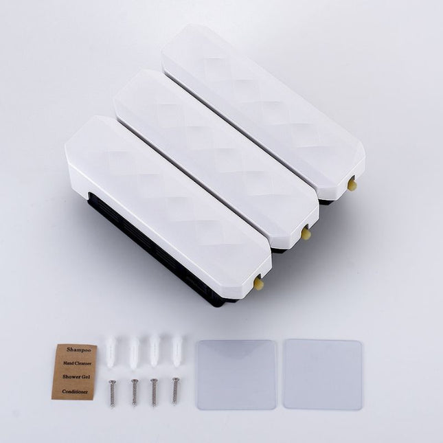 Biały designerski dozownik mydła naścienny