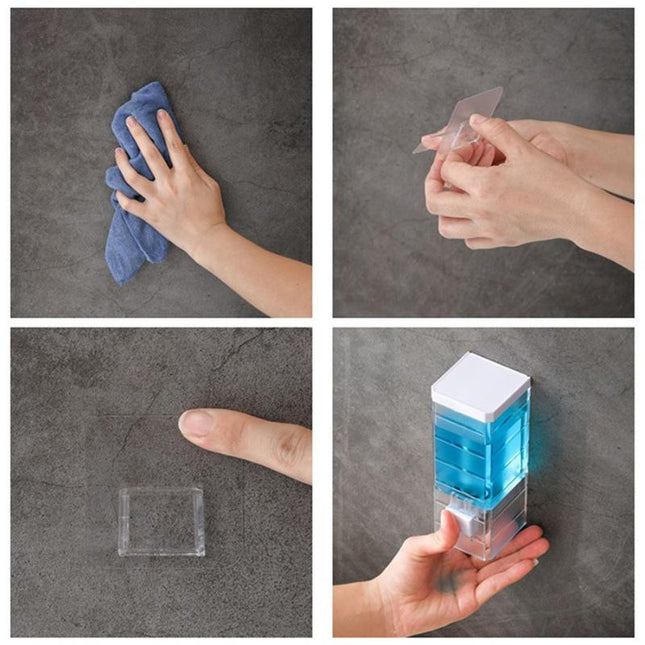 Ścienny dozownik na mydło i szampon