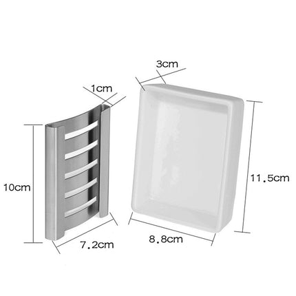 Mydelniczka ceramiczna ze stalowym ociekaczem