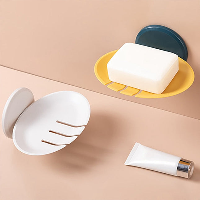 Nowoczesna mydelniczka ścienna z ociekaczem