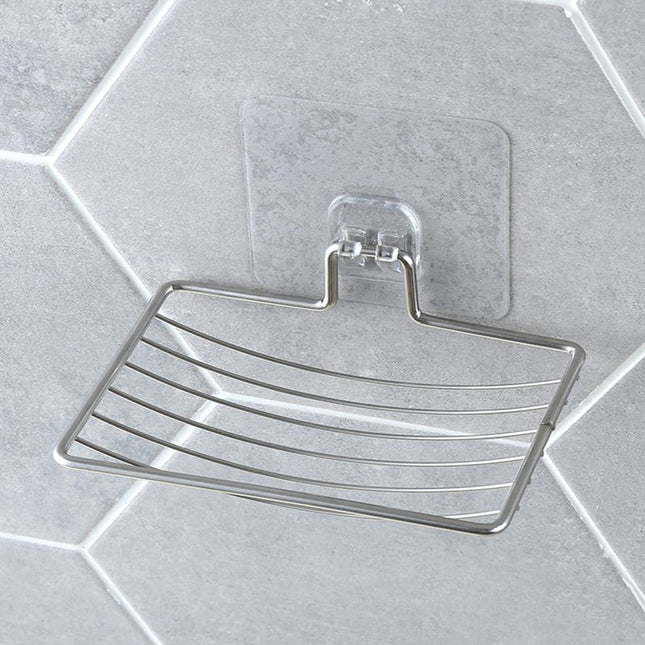 Samoprzylepna mydelniczka prysznicowa stalowa