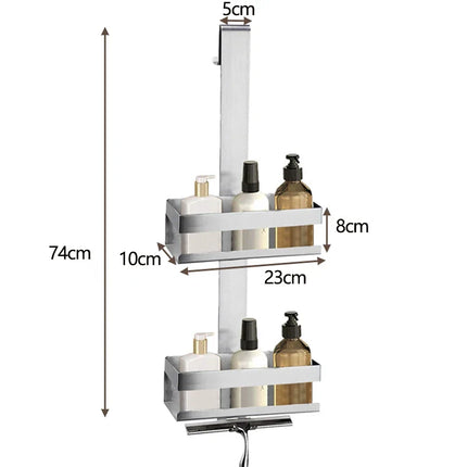 Wisząca półka prysznicowa ze stali nierdzewnej