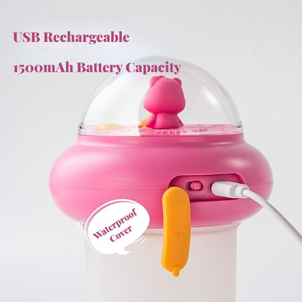 Fioletowy dozownik do mydła dla dzieci