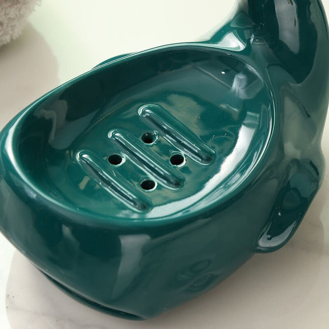 Ceramiczna mydelniczka w kształcie wieloryba