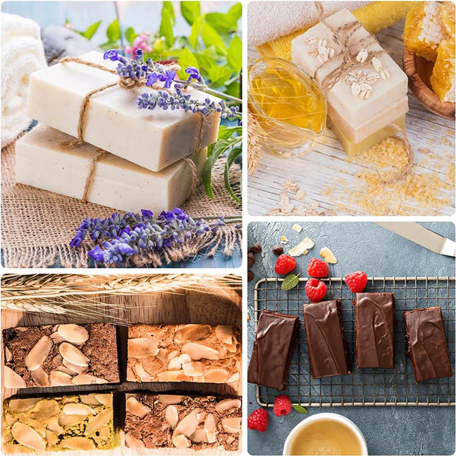 Silikonowa forma na 6 kostek mydła