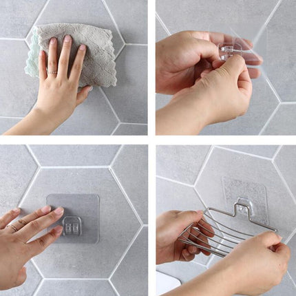 Samoprzylepna mydelniczka prysznicowa stalowa