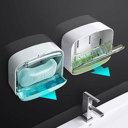 Zamykane pudełko na mydło ścienne samoprzylepne