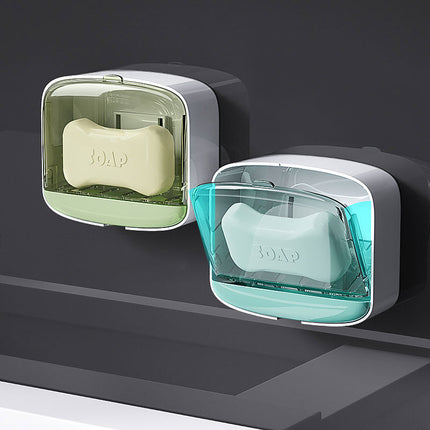 Zamykane pudełko na mydło ścienne samoprzylepne