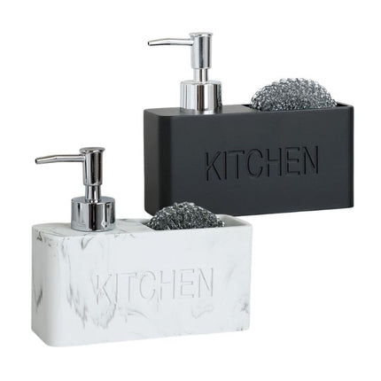 Kuchenny dozownik na płyn z myjką.