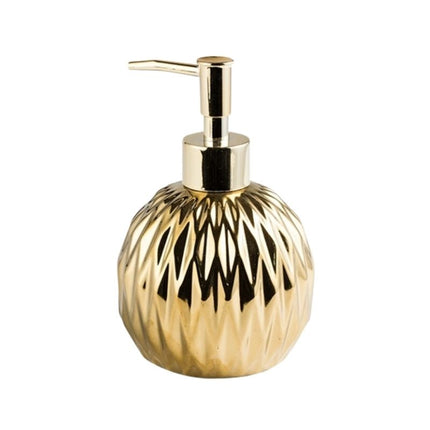 Złoty ozdobny dozownik do mydła glamour.