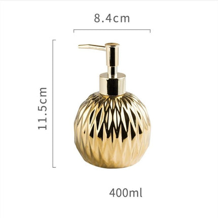 Designerski złoty dozownik do mydła