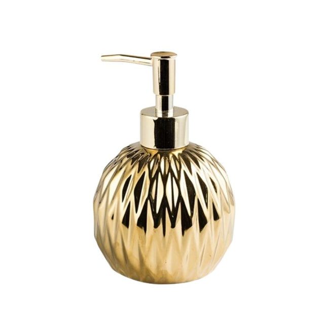 Designerski złoty dozownik do mydła