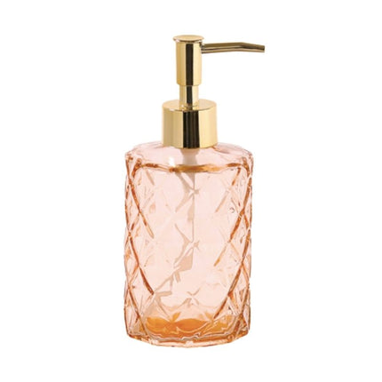 Elegancki szklany dozownik na mydło.