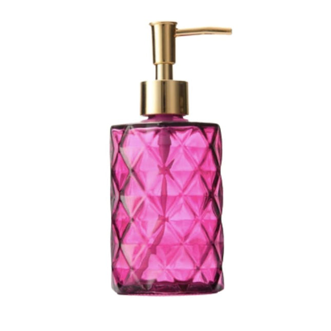 Elegancki szklany dozownik na mydło.