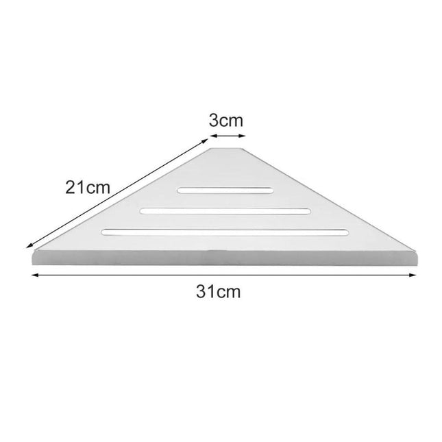 Narożna półka prysznicowa montowana na klej