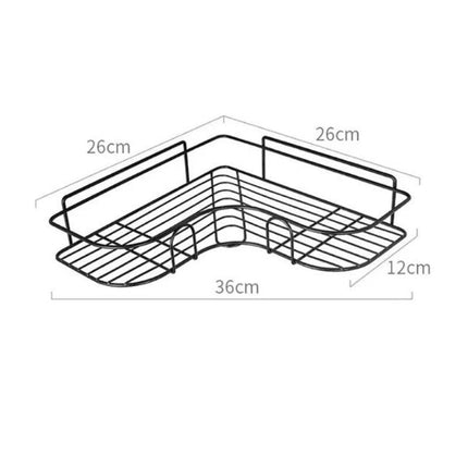 Wiszący koszyk prysznicowy narożny podwójny