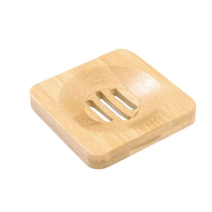 Kwadratowa mydelniczka z drewna bambusowego