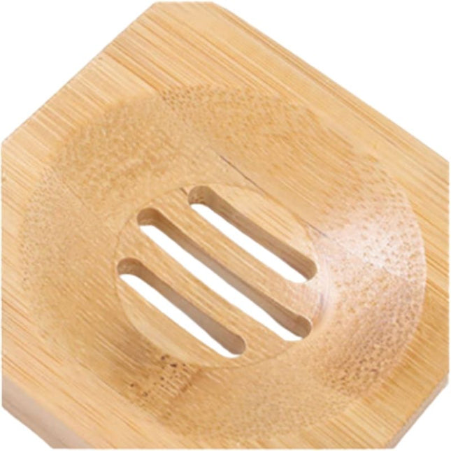 Kwadratowa mydelniczka z drewna bambusowego