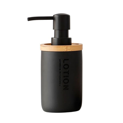 Czarna mydelniczka z wkładem bambusowym