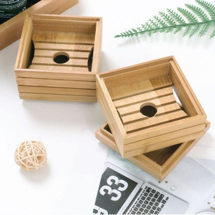 Bambusowe pudełko na mydło podróżne