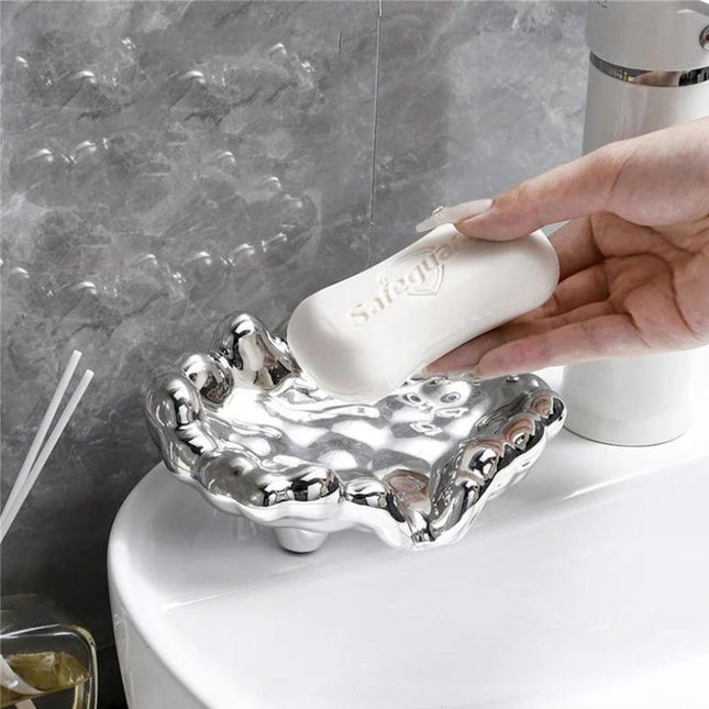 Designerska mydelniczka w kształcie chmury