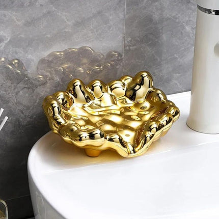 Designerska mydelniczka w kształcie chmury