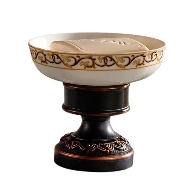 Miedziana mydelniczka stojąca w stylu retro