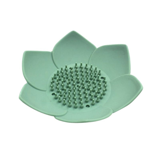 Silikonowa mydelniczka w kształcie lotosu