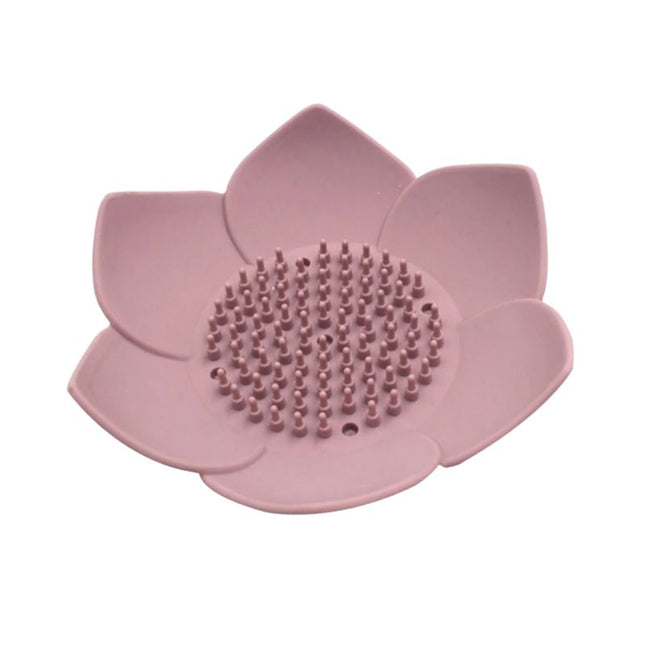 Silikonowa mydelniczka w kształcie lotosu