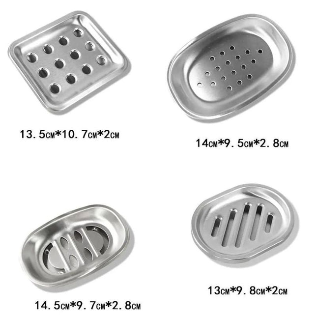 Prosta mydelniczka ze stali nierdzewnej