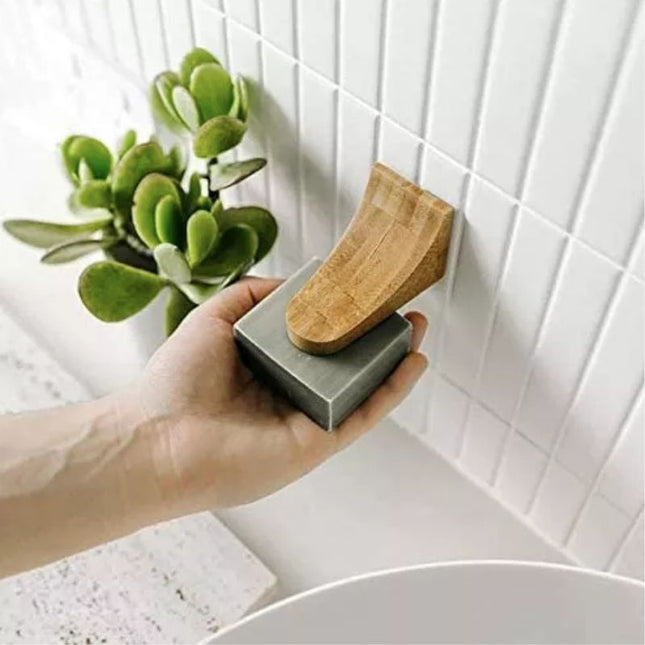 Magnetyczna mydelniczka z naturalnego drewna