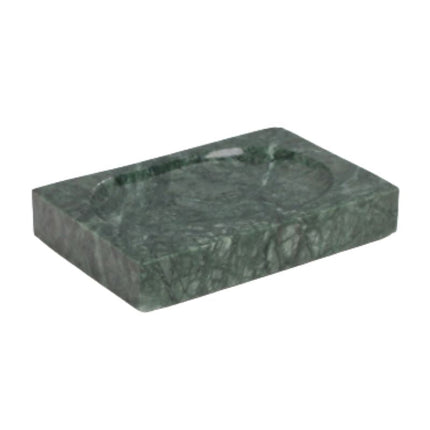 Zielona mydelniczka z naturalnego marmuru.