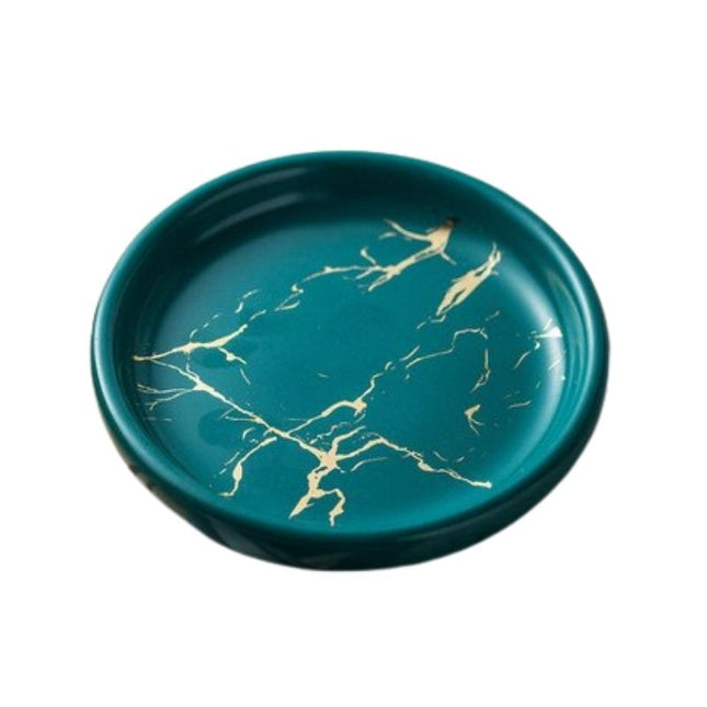 Okrągła podstawka na mydło efekt marmuru.