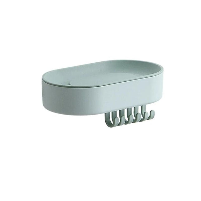 Mydelniczka ścienna z wieszakami bez wiercenia