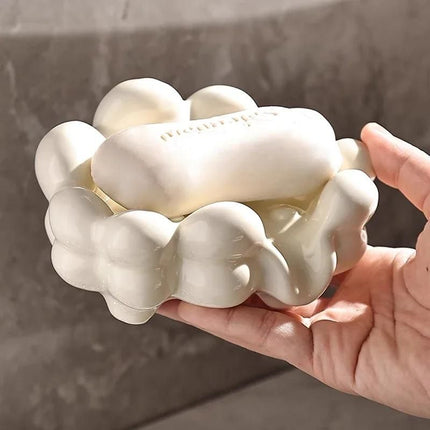 Ceramiczna mydelniczka w kształcie chmurki