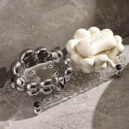 Ceramiczna mydelniczka w kształcie chmurki