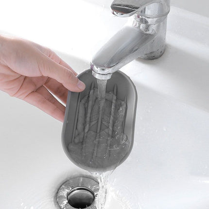Dwuczęściowa mydelniczka plastikowa z ociekaczem
