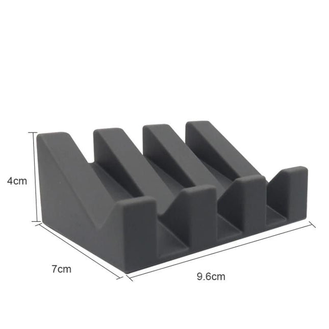 Nowoczesna silikonowa mydelniczka z ociekaczem