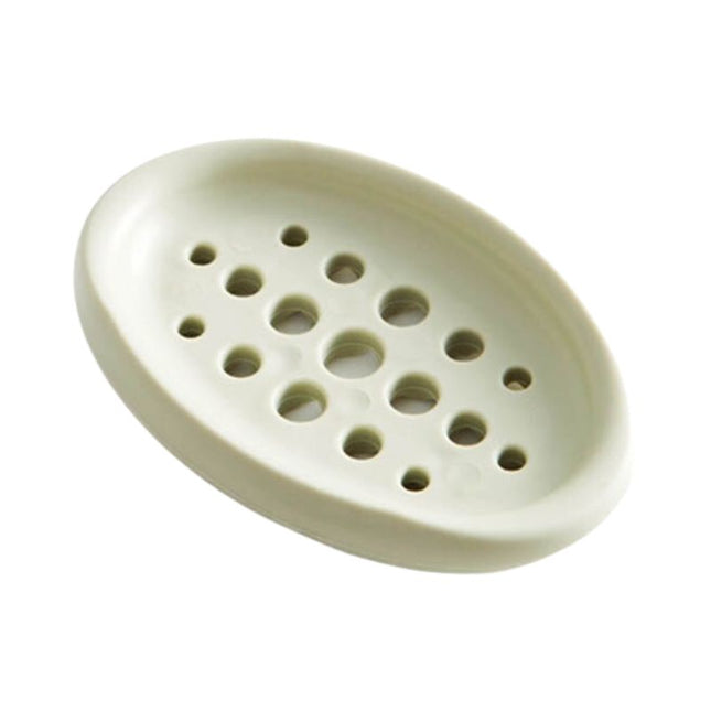 Owalna mydelniczka silikonowa z ociekaczem.