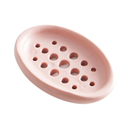 Owalna mydelniczka silikonowa z ociekaczem.