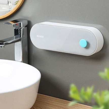 Designerska mydelniczka ścienna z ociekaczem