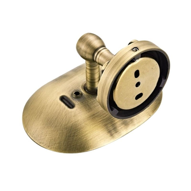 Mosiężna mydelniczka ścienna w stylu vintage