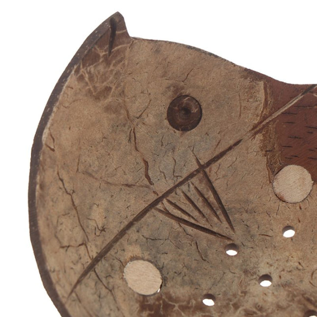 Mydelniczka z łupiny kokosa w kształcie ryby