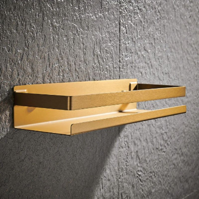 Złota designerska półka pod prysznic